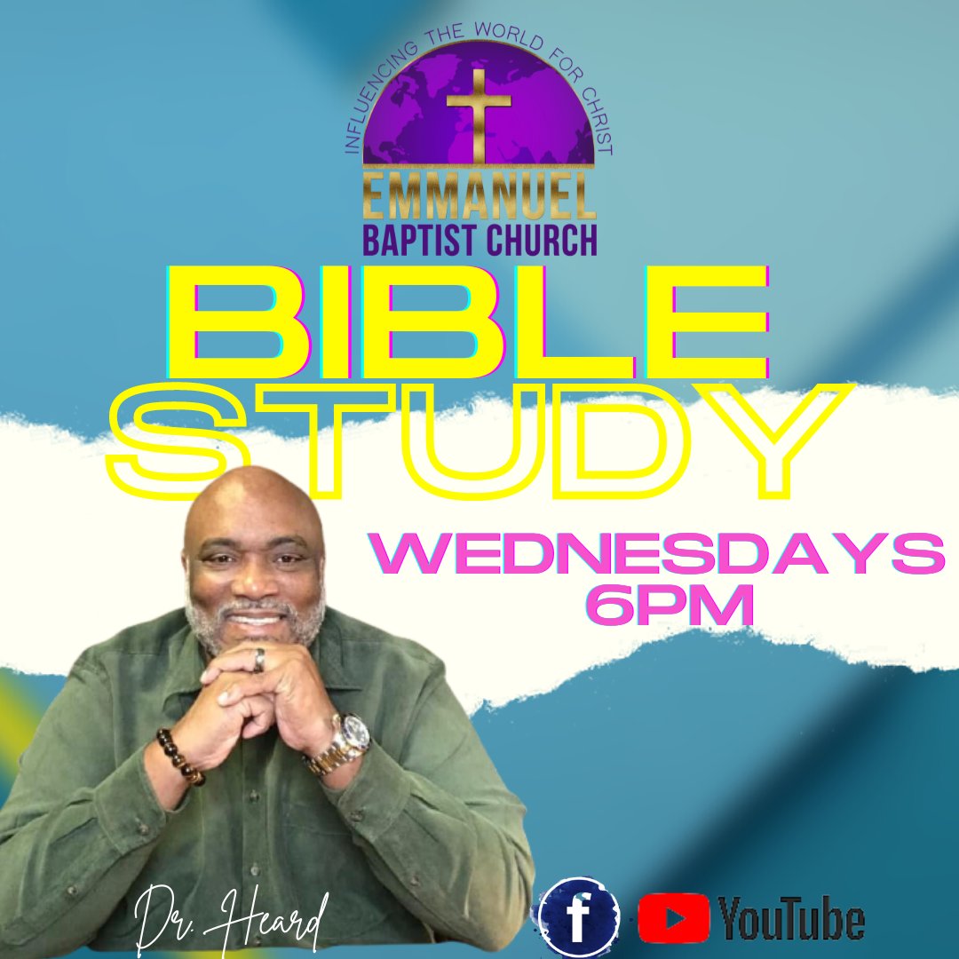 EmmanuelBC's tweet image. Hey Family, Join us in person or online for bible study tonight at 6 pm!