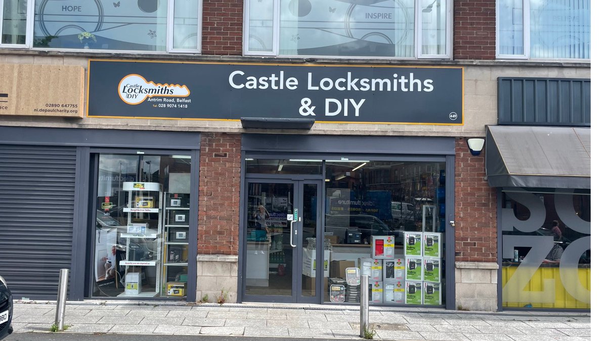 castlelocksdiy's tweet photo. Opening tomorrow (Thursday) at 1.00pm ๐๐
449, Antrim Road (beside Sozo)
Spread the word!
#keys #carkeys #pvcdoorlocks #keyscut #tools #electrical #plumbing #paint #antrimroad #northbelfast @NBelfasthour @BelfastHourNI https://t.co/rTCe6tu6zQ