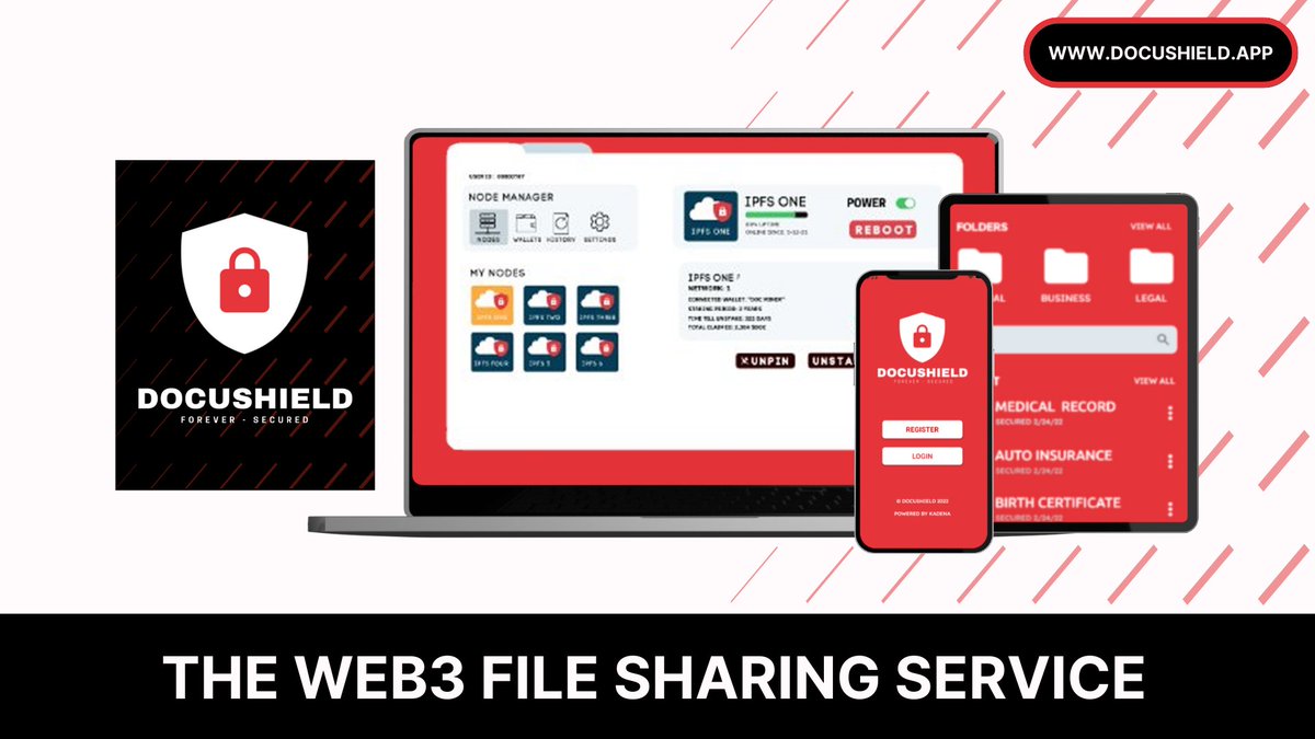fabinacci_'s tweet image. Easily share your files fast, secure and afforable with #Docushield. Built on #kadena #blockchain with top notch #security. 

$flux $kda $doc