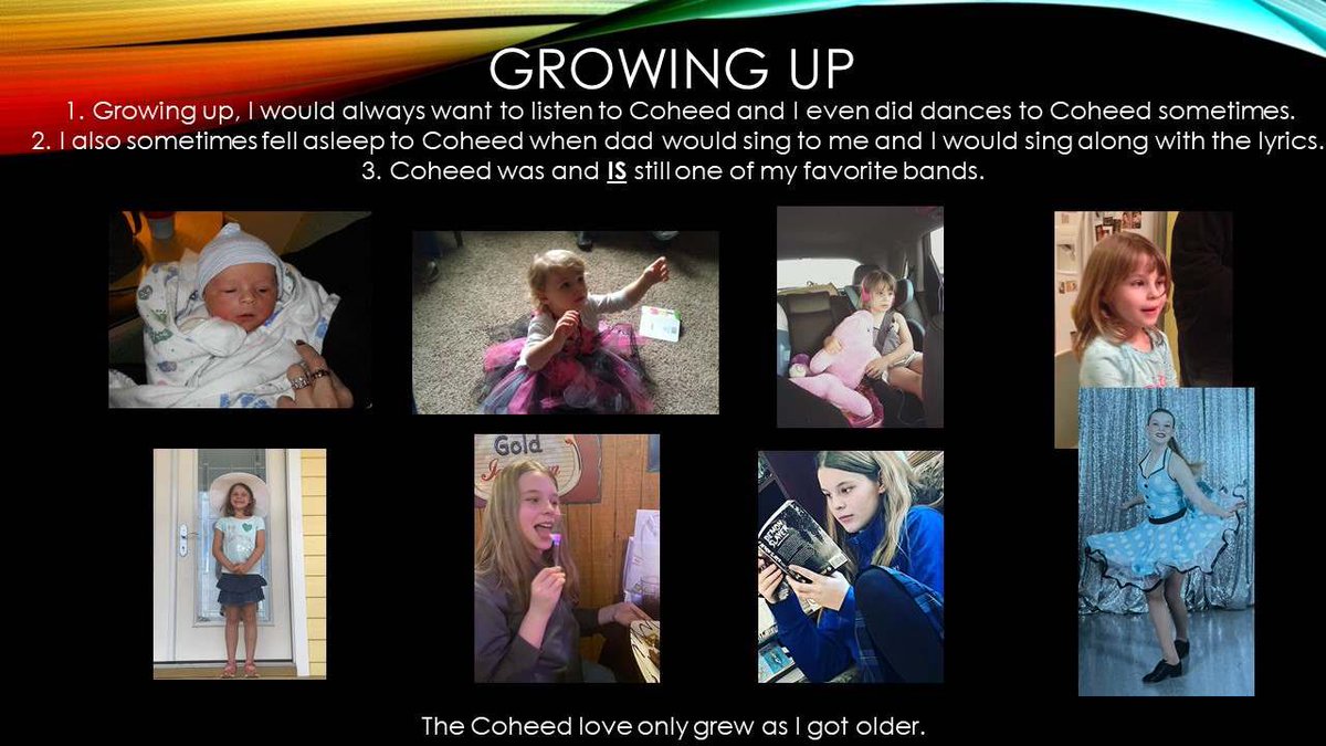 David Ames (@thedavidmames) on Twitter photo My 11 yo daughter just made a PowerPoint presentation to try and convince my wife to let her go see <a href="/Coheed/">Coheed and Cambria</a> on this tour. Pics of the slides to follow. <a href="/claudioPsanchez/">Claudio Sanchez</a> <a href="/Weerd_Science/">Josh Eppard</a> @TravStever <a href="/ZacharyACooper/">Zachary Cooper</a> My 11 yo daughter just made a PowerPoint presentation to try and convince my wife to let her go see <a href="/Coheed/">Coheed and Cambria</a> on this tour. Pics of the slides to follow. <a href="/claudioPsanchez/">Claudio Sanchez</a> <a href="/Weerd_Science/">Josh Eppard</a> @TravStever <a href="/ZacharyACooper/">Zachary Cooper</a>