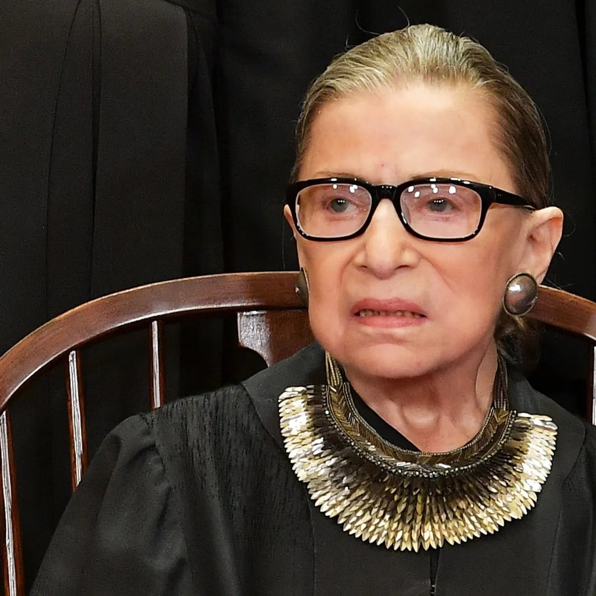 RBG looking down on the Supreme Court like - #RoeVWade #rbg #hauntClarenceThomas #please #cotm #cotmpod #keepitkreepy