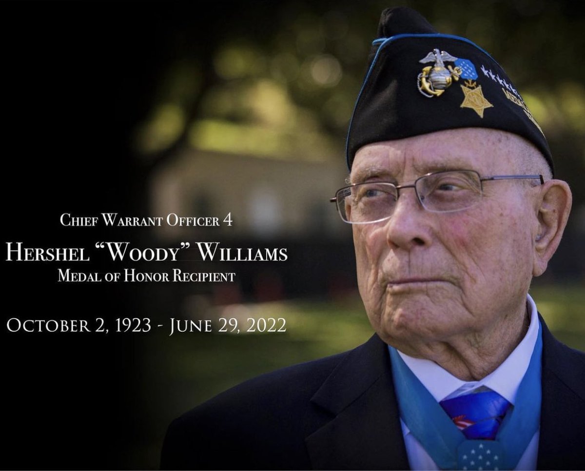 GreenwichRTC's tweet photo. Today America said goodbye to the last living WWII Medal of Honor recipient… RIP “Woody” https://t.co/ngLcdlywtE