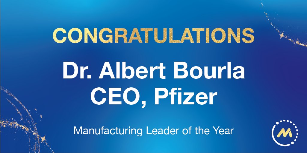 ML Council (@mfgexecutive) on Twitter photo Our last award of the night is the Manufacturing Leader of the Year. Congratulations to <a href="/pfizer/">Pfizer Inc.</a> CEO <a href="/AlbertBourla/">Albert Bourla</a>, and a special thanks to @ShopfloorNAM Executive Committee Member Mike McDermott! Our last award of the night is the Manufacturing Leader of the Year. Congratulations to <a href="/pfizer/">Pfizer Inc.</a> CEO <a href="/AlbertBourla/">Albert Bourla</a>, and a special thanks to @ShopfloorNAM Executive Committee Member Mike McDermott!