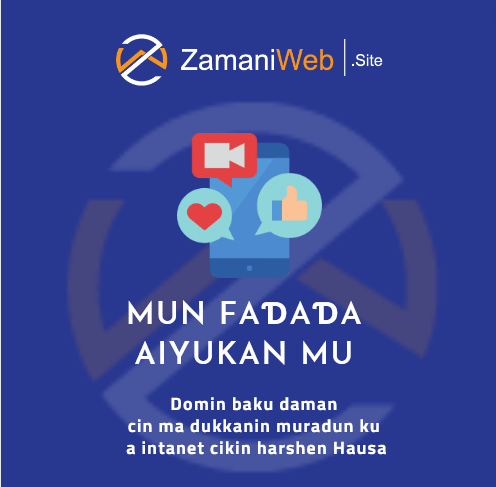 ZamaniWeb's tweet photo. A shirye muke domin baku hanyoyi mafi sauki na cin ma muradun ku a intanet, a zamanance, kuma cikin harshen #Hausa. 

Tuntube mu yanzu, don samun aiyukan mu na musamman! 

#ZamaniWeb #ZamaniWebsite #WebApp #HausaWebApp #webportal #onlineradio #schoolportal #digitalarewa https://t.co/nWuMCLabKL