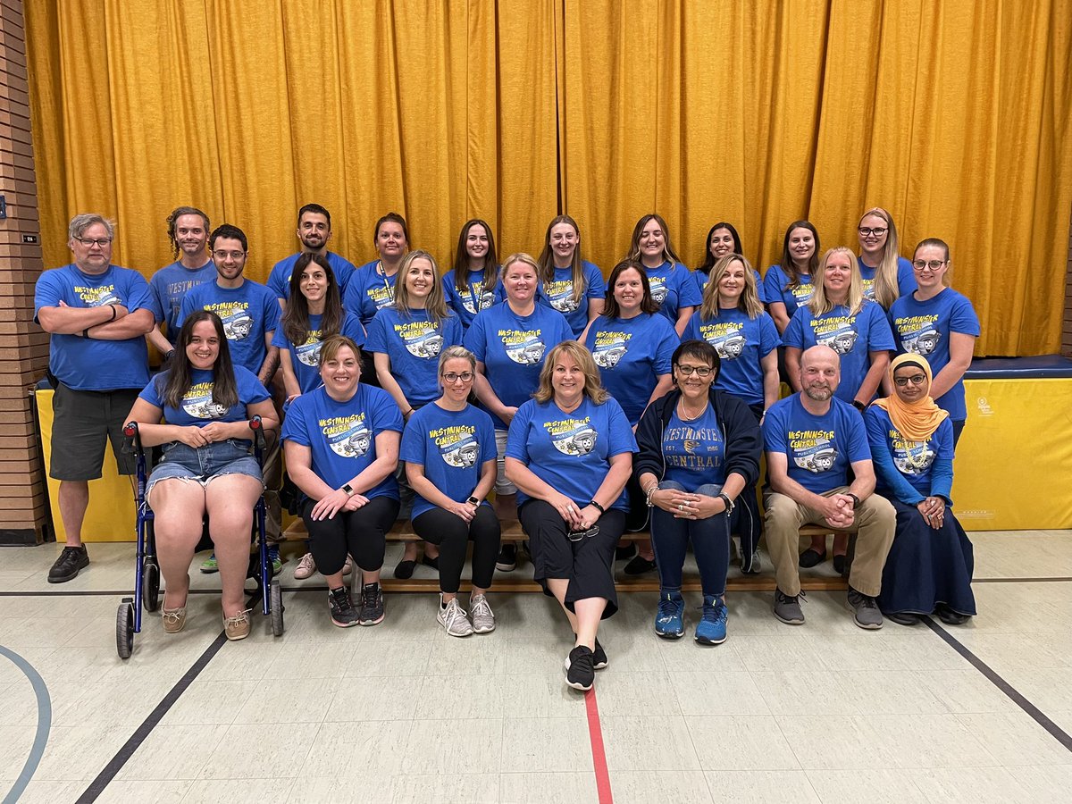So this was it - our last staff photo @WestminsterCent , missing <a href="/MelansonTeach/">Sarah Melanson</a> &amp; Mrs Gosnell….so bittersweet; one door closes and another opens! Once a whirlwind, always a whirlwind! 💗