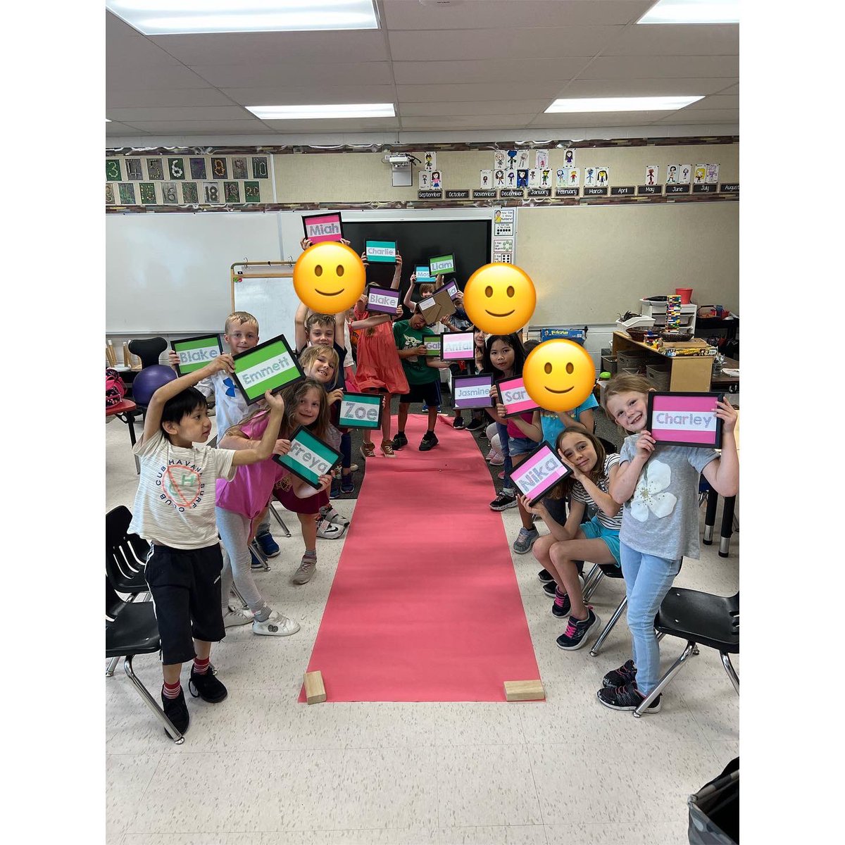Our little 1C graduation today. We rolled out the red paper and celebrated each and every student. ❤️ This group has been absolutely amazing! They have been so resilient throughout all of the challenges of this year. I am so thankful that I got to be a part of their grade 1 year!