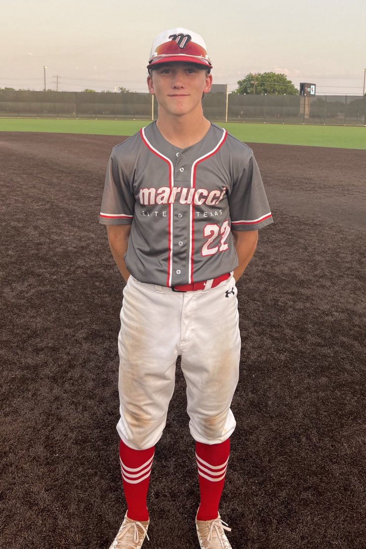 DaigreBrian's tweet photo. Mid-Summer stats through 3 tournaments @DaigreZachary โพ๏ธ
16-32
2 2B
1 3B
7 RBI
11 R
9 BB
1 K
4 SB
1 Sac Fly
.500 BA
.610 OBP
.625 SLG
@RecruitMETx @clhstxathletics
#ServiceAcademies #Uncommitted https://t.co/4NNPgR2YVA