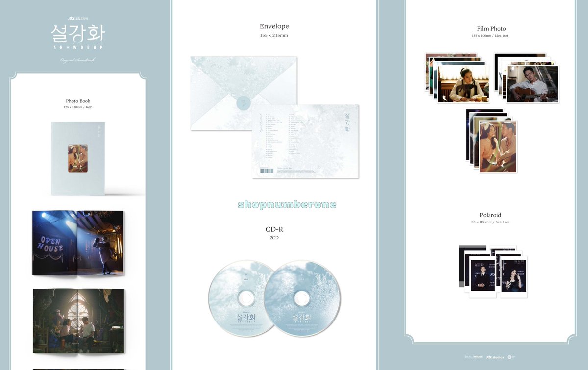 shopshopnumber1's tweet photo. พร้อมส่ง 💗บั้มสวยมากภาพดีย์
อัลบั้ม snowdrop O.S.T - JTBC Drama (2CD) 

Photobook 168 P
Envelop
2CD
Filmphoto
Polaroid 

ราคา 1020 บาท 

สั่งทางDM 
#JISOO #JungHaeIn #설강화 #Snowdrop #SnowdropOST #ตลาดนัดบพ #ตลาดนัดblackpink https://t.co/030ZT4aCFv