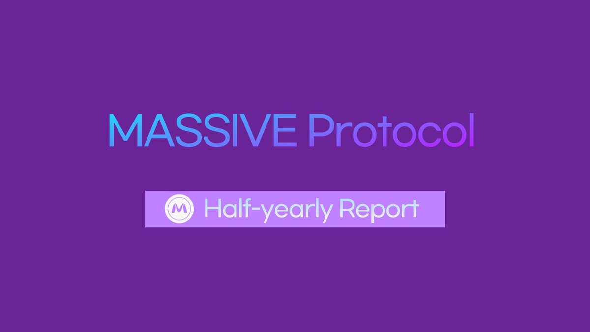 📬MASSIVE Protocol Half-yearly Report📬

Make Better Cryptocurrency Ecosystem, #MASSIVE
Dear users, We would like to present our half-yearly Report of 2022. Previous activity report can be found here.

bit.ly/3QXFBud