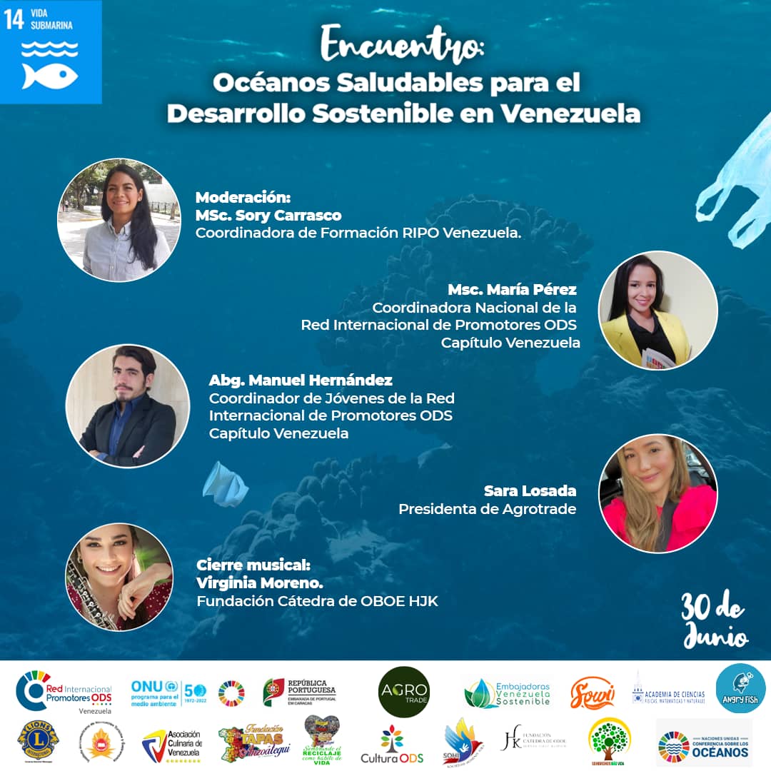 🌊Estamos a sólo un día de encontrarnos para hablar sobre nuestro océano, te invitamos a ser parte de esta programación: