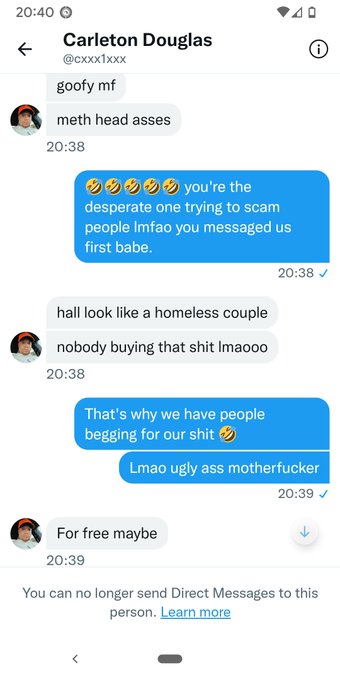 Wow 😳 why can't people just leave people alone  #scammer #asshole #degradingpornstars #sexworkisrealwork<a href="/tag/asshole"class="tags"><span>#asshole</span></a><a href="/tag/scammer"class="tags"><span>#scammer</span></a><a href="/tag/sexworkisrealwork"class="tags"><span>#sexworkisrealwork</span></a><a href="/tag/degradi"class="tags"><span>#degradi</span></a>