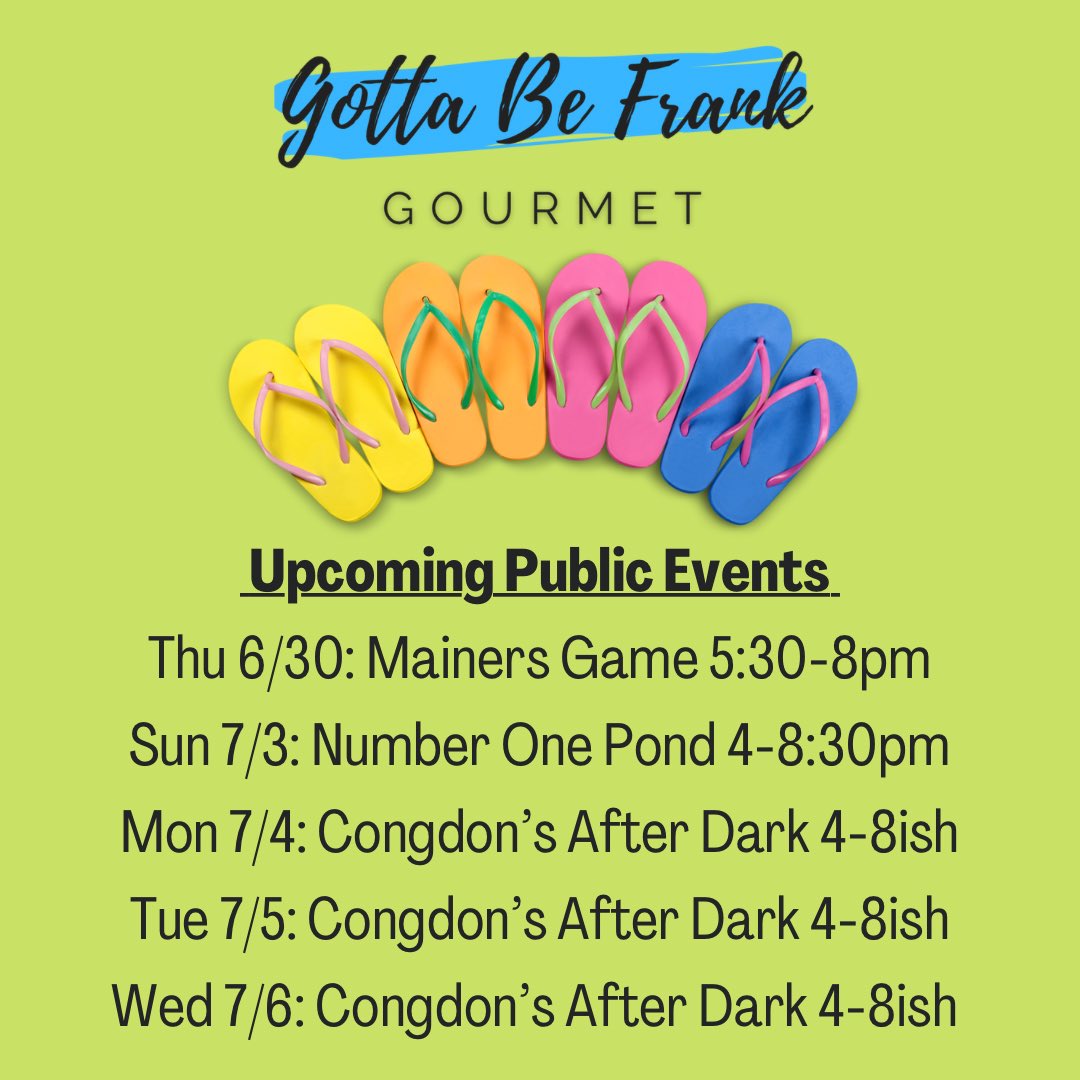 Gotta Be Frank Gourmet (@gbfmaine) on Twitter photo 