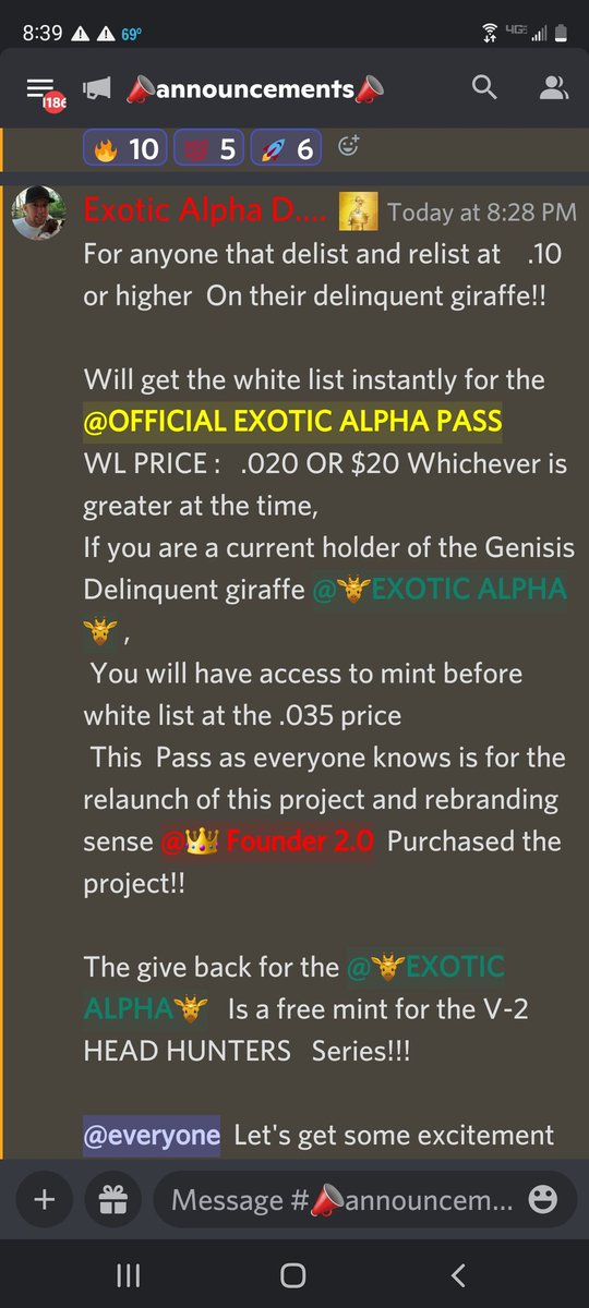 ExoticAlphas's tweet photo. Delist party you say!!
#delist #WhitelistGiveaway #BlueChipNFT
#doxd
@doxdapp
@rugpullfinder
Only 34 left On the floor before the rest of the members see this post!!
Better go grab one while you can!!!
Or you will miss the free mint!! https://t.co/rixQpgNCGE