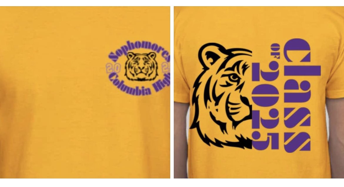 SOPHOMORE CLASS SHIRT ORDERS: Class Shirt orders will be taken through Tuesday, July 12, and can be picked up at Orientation Monday, August 8. To order a class shirt, see link below… columbia.revtrak.net/high-schools/c…