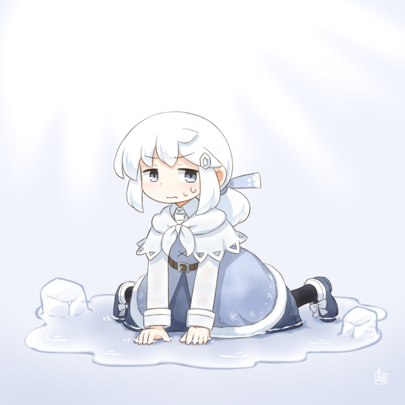 「蒸し暑いのはダメです 」|きたがわ水月のイラスト