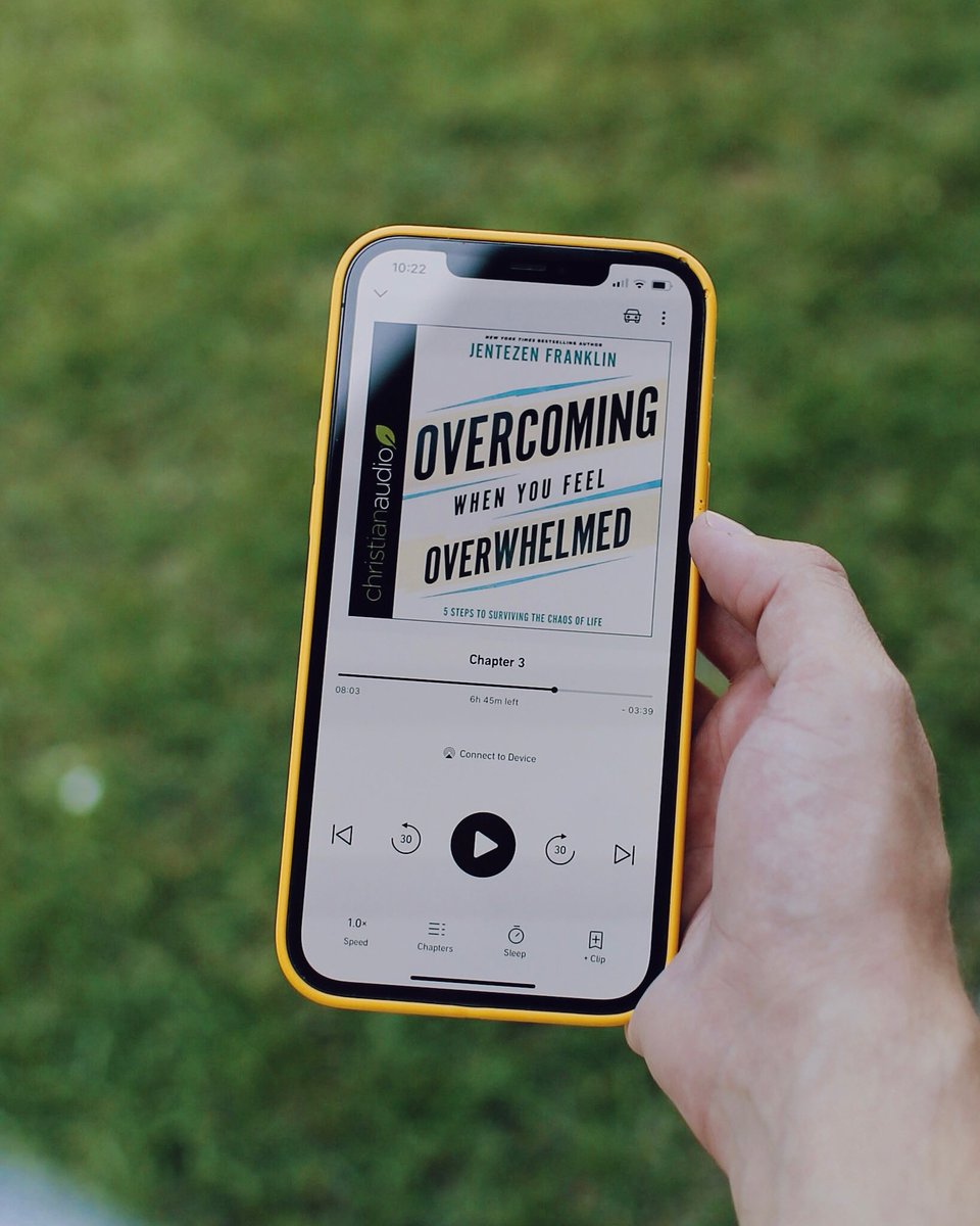 Jentezen's tweet photo. If you’re looking for something to listen to on your next flight, commute, or at work, you can now download Overcoming When You Feel Overwhelmed on Amazon, iTunes, or through Christian Audio Books! Tap here to listen today: https://t.co/gbeL5H445V. #OvercomingBook https://t.co/3nVnroQvmM
