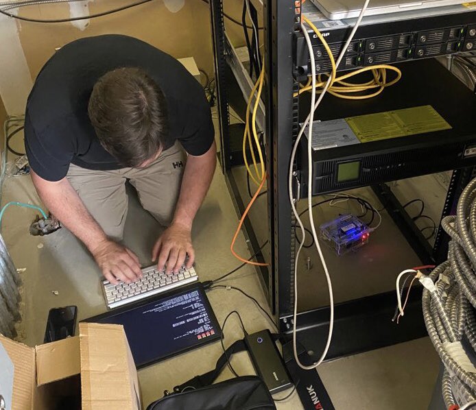 SchoolShake's tweet image. @schaefferaj setting up the newest addition to the SchoolShake network, @raspishake AM.ROEBF at @glenlyonnorfolk.