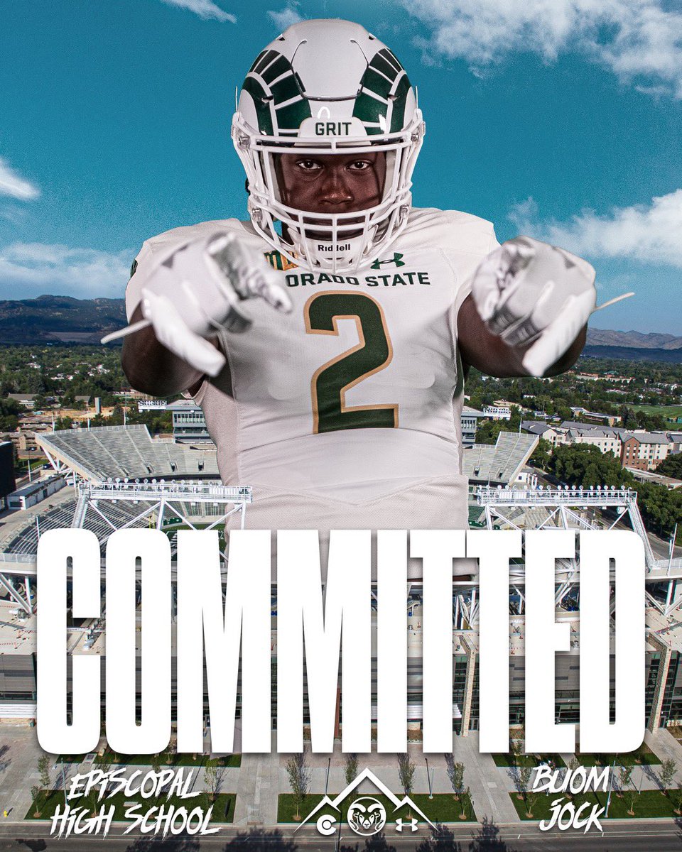 Buom Jock (@buom_jock) on Twitter photo I am excited to announce my commitment to Colorado State University! I would like to thank my family and all my coaches for the support. I would also like to thank @UnderDaRock1 for opening doors! Go Rams! <a href="/Adam_Pilapil/">Coach AP</a> <a href="/CoachBanks13/">Freddie Banks</a> <a href="/CoachJayNorvell/">Jay Norvell</a> <a href="/CoachChadSavage/">Chad Savage</a> I am excited to announce my commitment to Colorado State University! I would like to thank my family and all my coaches for the support. I would also like to thank @UnderDaRock1 for opening doors! Go Rams! <a href="/Adam_Pilapil/">Coach AP</a> <a href="/CoachBanks13/">Freddie Banks</a> <a href="/CoachJayNorvell/">Jay Norvell</a> <a href="/CoachChadSavage/">Chad Savage</a>