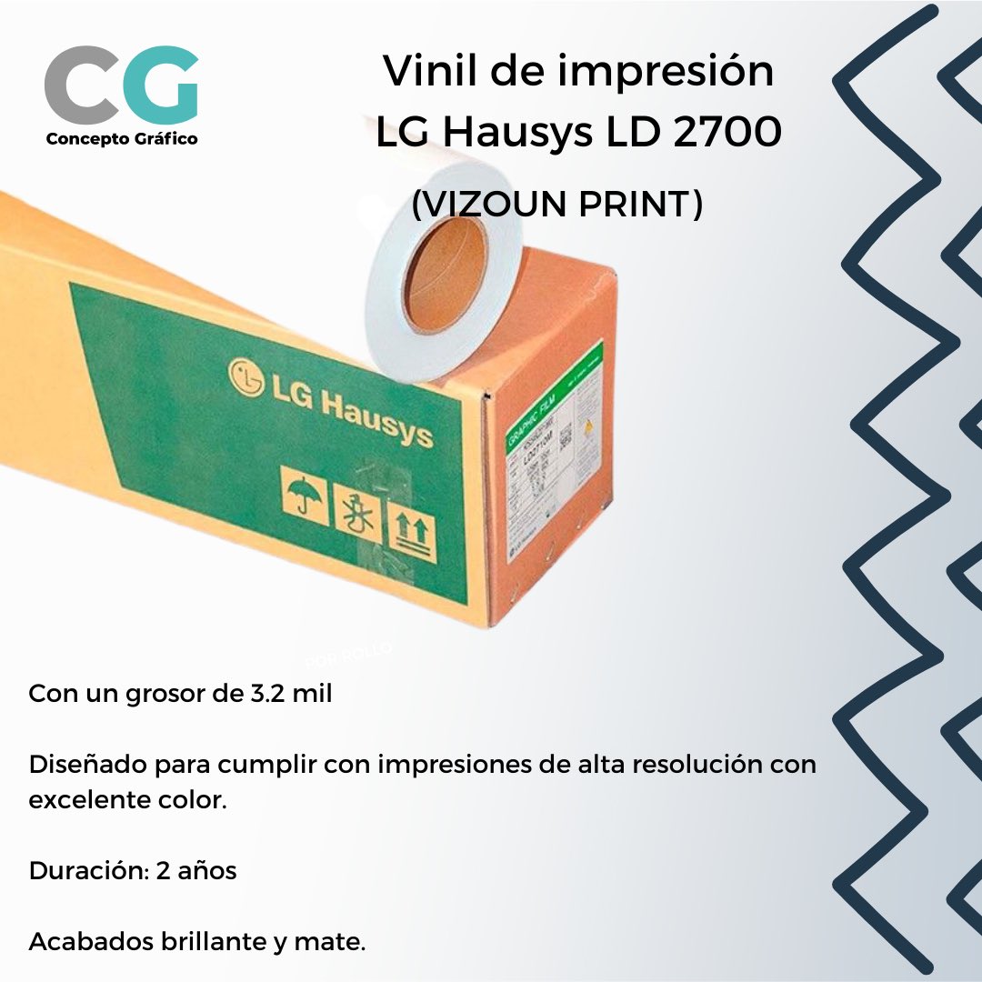 ConceptoGrafmx's tweet photo. Vinil de impresión digital LG 🖨
¡#contactanos para cotizarte los mts que requieras!
📞 55 5794 5133
📩 hola@concepto-grafico.com.mx
🖥 https://t.co/0I3eSByww0
#conceptográfico #artesgraficas #insumos #diseñografico #publicidad #vinildeimpresión #impresion #rotulacion #graficos https://t.co/yg53eJoZtr