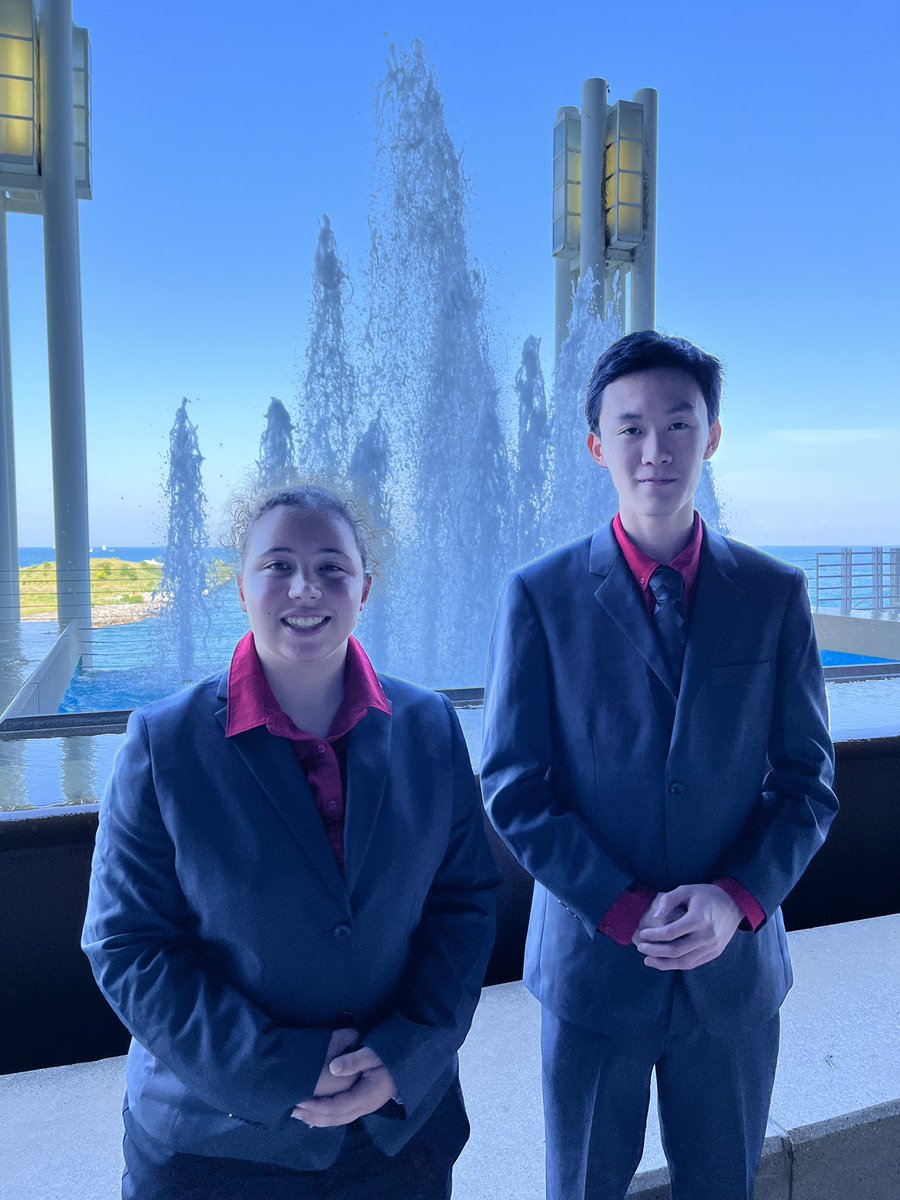 Raegan and Hanson representing <a href="/RRHS_Activities/">RRHS_Activities</a>,  <a href="/GFC_Activities/">GFC Activities</a>, and <a href="/GFSchools/">Grand Forks Public Schools</a> proudly as ND State FBLA Officers!!!