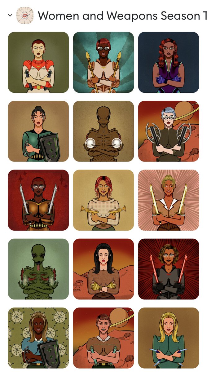 NFTomi_'s tweet photo. One could say I’m a fan of @WomenandWeapons @NFTSaraBaumann https://t.co/Saj5sCDlFj