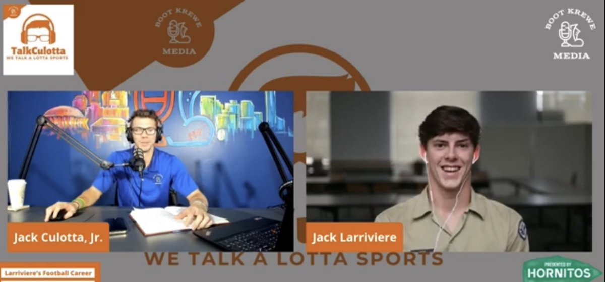 TalkCulotta's tweet photo. Congratulations to Jack Larriviere (@jacklarriviere1) for becoming the first Gatorade Louisiana Boys Track & Field Player of the Year to be chosen from Jesuit High School. Jack is a top 2 Javelin Thrower in the country and will throw for LSU this season. #PastGuest #TalkCulotta https://t.co/jgLIWe5KTQ