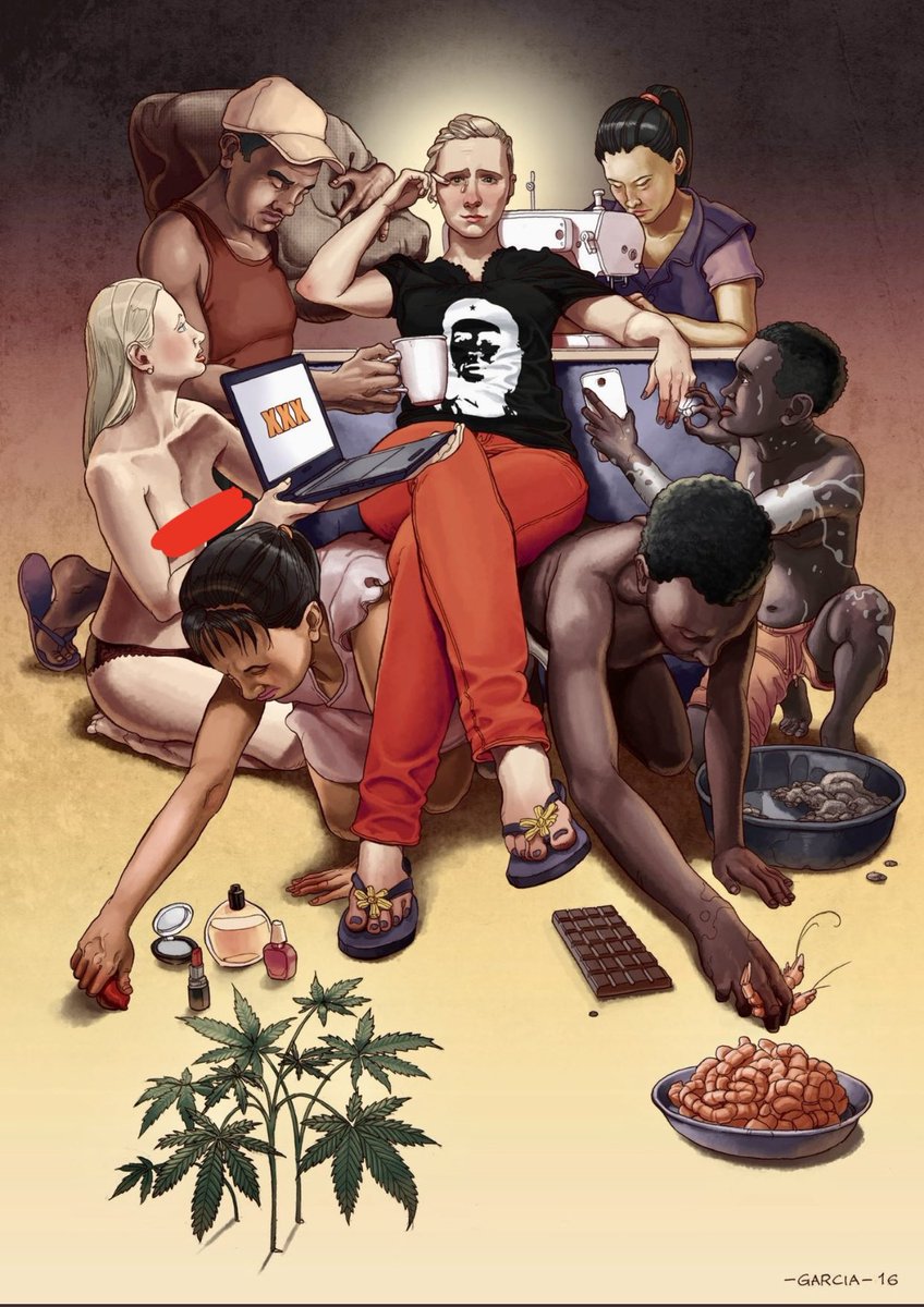 mnazemi's tweet photo. Brilliantly on point. Garcia 2016. The western/ww irony of free trade and “conscious” capitalistic consumption. 
#truth https://t.co/IsdI8HaF6u