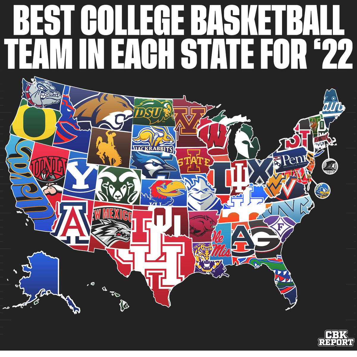The Best #CollegeBasketball Team in Each State for Next Season…💍 #CBB