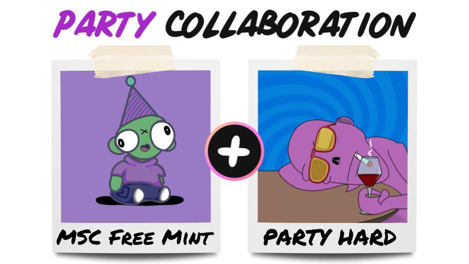 PartyHardNFT's tweet photo. 🎉MSC Free Mint X Party Hard🎉
#NFTGiveaway prizes:
🏆5x presale spot for both!

1️⃣ Follow 
@MiniSocialClub 
 &amp;
@PartyHardNFT
2️⃣ ❤️&amp; RT
3️⃣ Tag NFT frens

⏰24h - 5 Winners

Good luck!
#NFT #NFTart #NFTs #DigitalArtist https://t.co/ekYVE4s0Yx