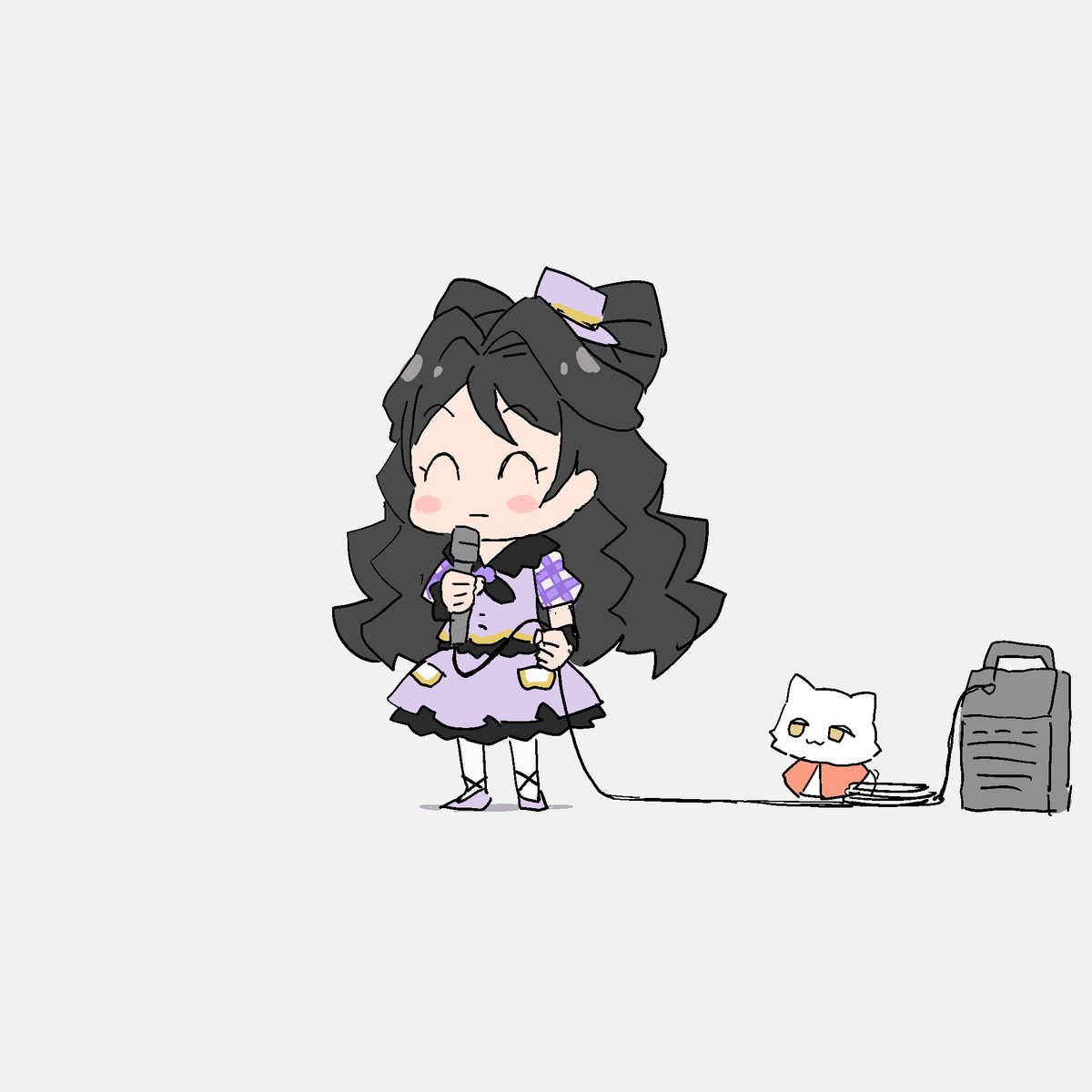 「ライブは山村さんに任せておくのがいいんじゃないかルルナにゃんよ 」|ますにくるのイラスト