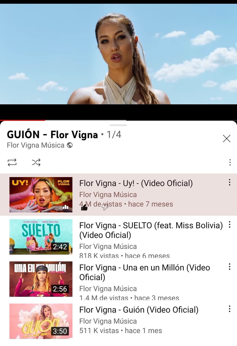 VignistasEVAO's tweet photo. PLAYLIST FLOR VIGNA. Es un buen día para reproducir ésta playlist de @flor_vigna muchas veces (todas sus canciones)✨💛🙏🏽

Link: https://t.co/BDKsEfDARA https://t.co/QvKzDiE2X6