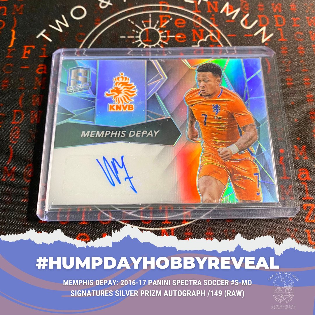 Hump Day Hobby Reveal!

Memphis Depay: 2016-17 Panini Spectra Soccer #S-MO Signatures Silver Prizm Autograph /149 (Raw)

#thehobby #panini #paninispectra #memphis #memphisdepay #manchesterunited #manchesterunitedfans #manchester #manunited #manunitedfans #manutd #manutdfans #mufc