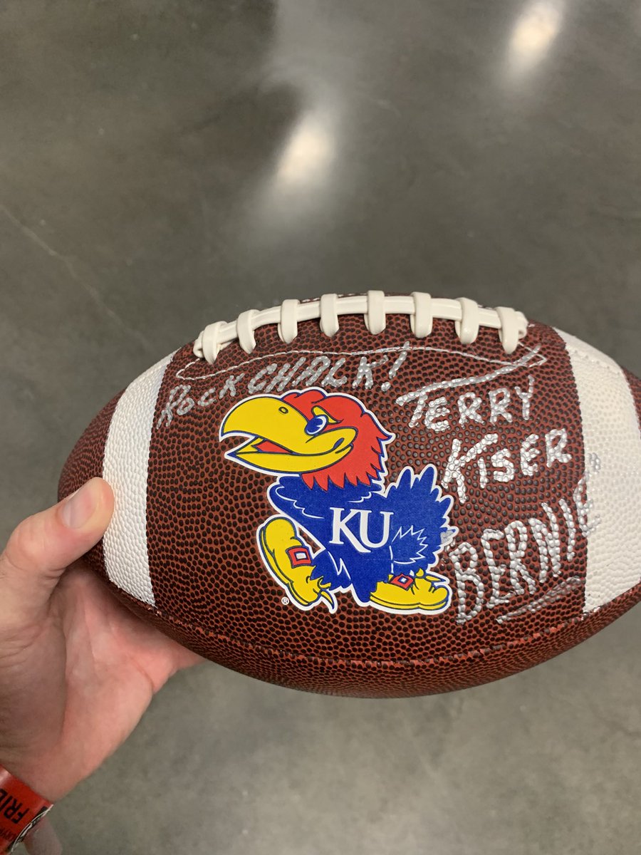 TimJimLaughlin's tweet image. Now we’re talking! My #BringBernieBack campaign is too weak. I spoke to Terry for over an hour about KU. He was more excited and nostalgic than I’ve ever seen. Not only did I get the stories, but the Grail of KU memorabilia.