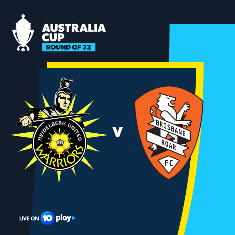 brisbaneroar's tweet photo. 𝗜𝗖𝗬𝗠𝗜: We're set to face @Franjic5's Heidelberg United in the #AustraliaCup!