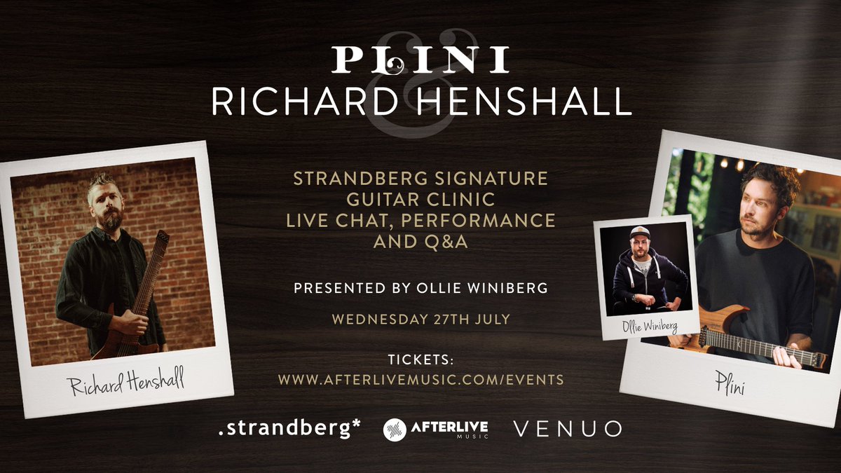AfterLive Music (@afterlivemusic) on Twitter photo Join <a href="/plinirh/">Plini</a> & <a href="/RichHaken/">Richard Henshall</a> for one night only!
Tickets released tomorrow 9am BST - afterlivemusic.com/events
Watch in person or online!
๐๐ฒ๐ป๐ฒ๐ฟ๐ฎ๐น ๐๐ฑ๐บ๐ถ๐๐๐ถ๐ผ๐ป
๐ฉ๐๐ฃ ๐ฃ๐ฎ๐ฐ๐ธ๐ฎ๐ด๐ฒ + ๐๐
๐๐ถ๐๐ฒ๐๐๐ฟ๐ฒ๐ฎ๐บ & ๐ฉ๐ข๐
#Plini #RichardHenshall #GuitarClinic #Strandberg Join <a href="/plinirh/">Plini</a> & <a href="/RichHaken/">Richard Henshall</a> for one night only!
Tickets released tomorrow 9am BST - afterlivemusic.com/events
Watch in person or online!
๐๐ฒ๐ป๐ฒ๐ฟ๐ฎ๐น ๐๐ฑ๐บ๐ถ๐๐๐ถ๐ผ๐ป
๐ฉ๐๐ฃ ๐ฃ๐ฎ๐ฐ๐ธ๐ฎ๐ด๐ฒ + ๐๐
๐๐ถ๐๐ฒ๐๐๐ฟ๐ฒ๐ฎ๐บ & ๐ฉ๐ข๐
#Plini #RichardHenshall #GuitarClinic #Strandberg