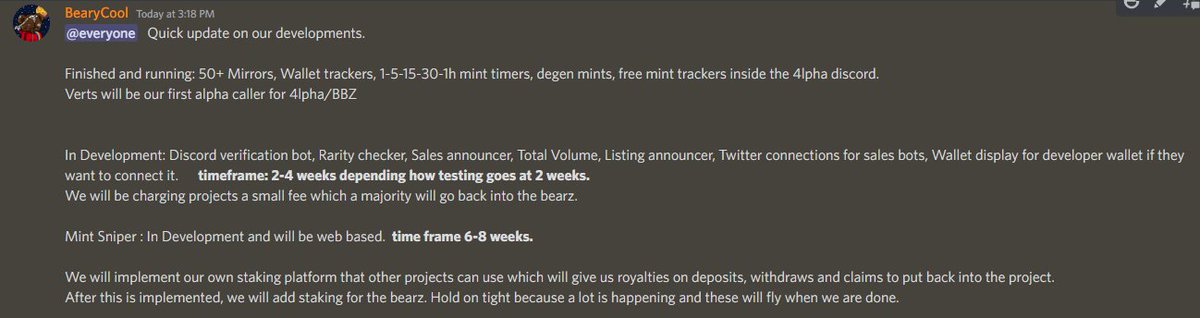 Quick little development update from the 
@baronbearz

 team. We are building and will be a key contributor to future developments within the Solana ecosystem. 

Buy here: magiceden.io/marketplace/ba…

 #solana #sol #nft #nfts #ethereum #eth #SolanaSummer