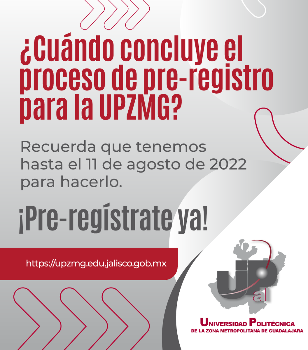 Admisiones: patricia.upzmg.edu.mx/admision/regis…
Al finalizar tu registro recibirás correo electrónico con tu número de aspirante
#UPZMG es la fuerza que promueve la ciencia.