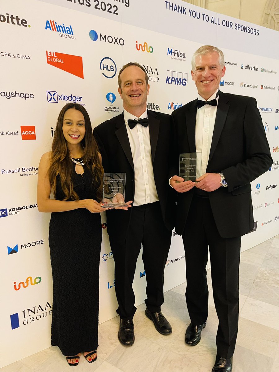 Rethinking #sustainable business and winning the award of Communications Campaign of the Year at the International Accountancy Awards 2022…..*Cue drumroll… <a href="/ACCA_UK/">ACCA UK</a>! 🙌🏻
And one of our members, James Lizars won Sustainability Initiative of the Year!