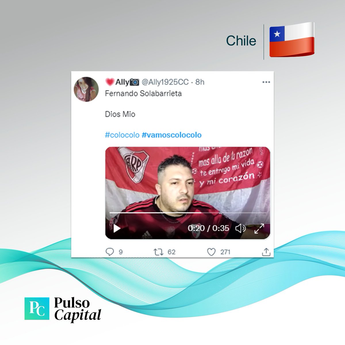 pulso_capital's tweet photo. 🔝 Los 3 temas de tendencia que marcaron la jornada en #Chile 🇨🇱 hoy miércoles 29 de junio 👇
1. #VamosColoColo la publicación del usuario @Ally1925CC de mayor interacción.
2. #EdSerEnMega
3. #ElContratoEdSer https://t.co/BUtwwMOu2C