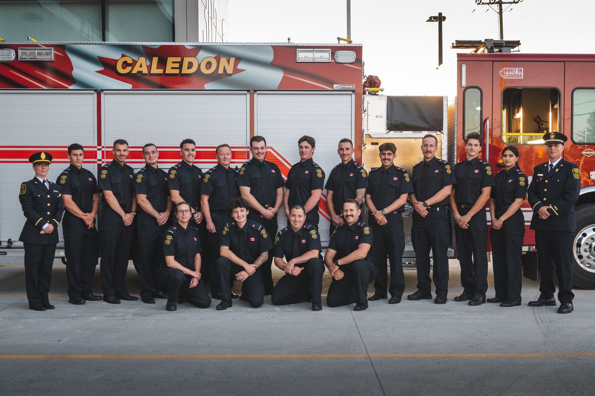 fireTrainings's tweet photo. Yesterday we celebrated the Graduation of our 16 recruits. We are so very proud of them and all their hard work. Welcome to the Caledon Fire Family #caledonfire #caledon https://t.co/05veIItlxC
