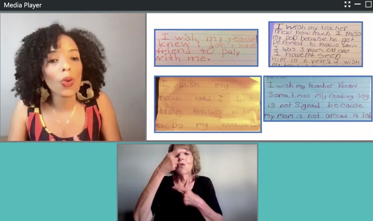 mikajain's tweet image. On @FacingHistory&apos;s webinar with the powerful Dr. @DenaSimmons @LiberatED_SEL. Great storytelling - and our stories give us voice. TUNE IN! #fhonline