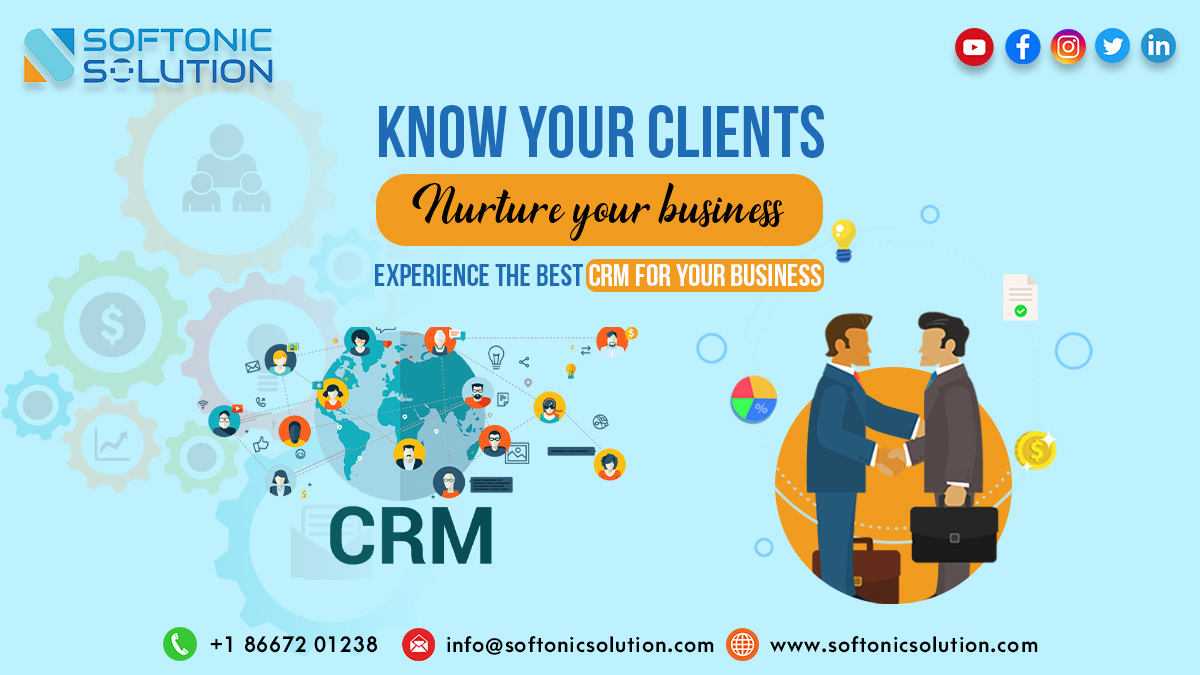 A customized and easy way to get the work done in an efficient manner!

Get our CRM tool and create the difference for your business. Ring: +1-8667201238 or visit: softonicsolution.com

#crm #erp #business #sales #technology #customerservice #startup #leads #automation
