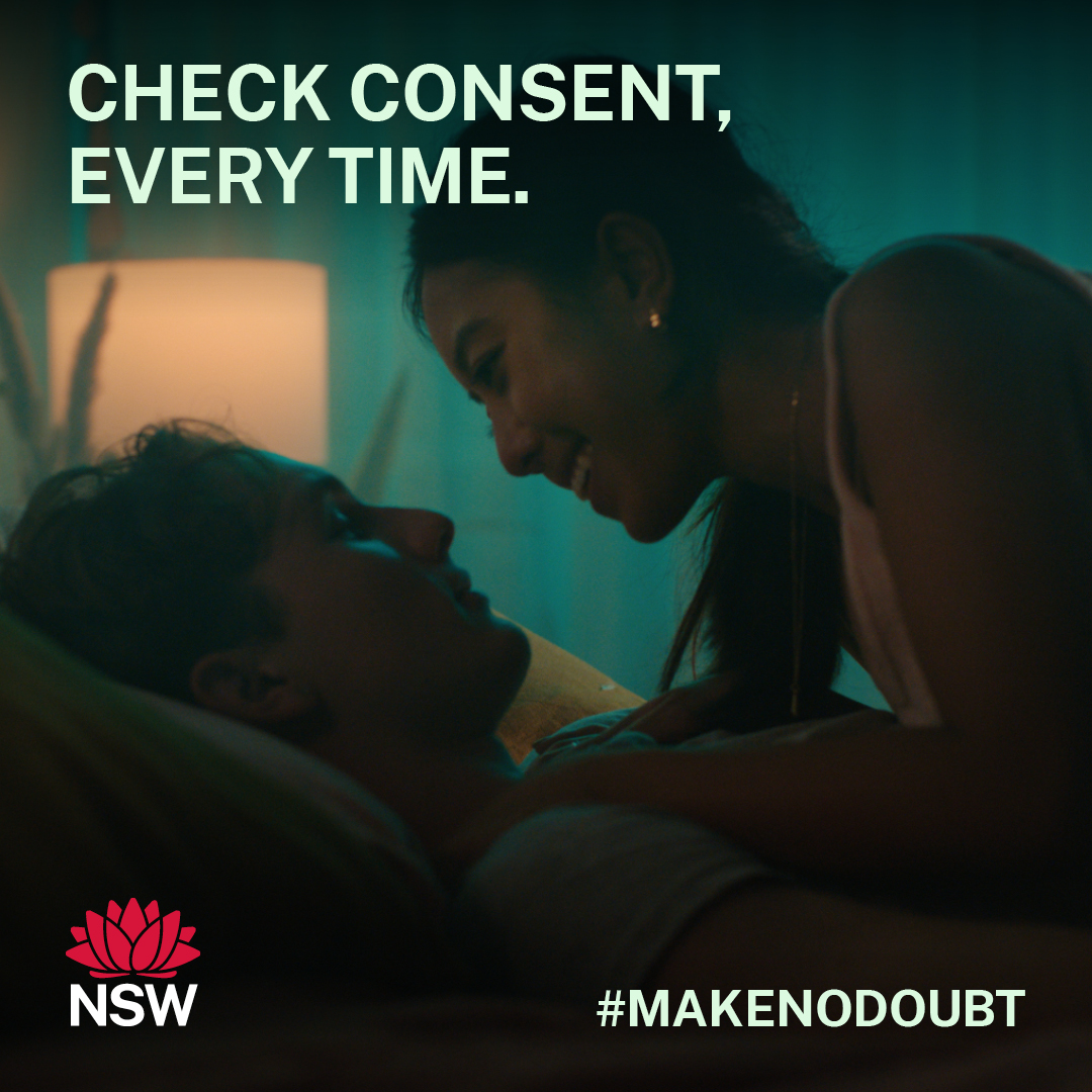 FamPlanningAU's tweet photo. Consent is an ongoing conversation, not a one-off agreement. Someone can change their mind.
Some signs a person might be uncomfortable are:
• freezing or not responding to what you’re doing
• tensing up
• turning away from you.
If you’re not sure, stop and ask. #makenodoubt https://t.co/ZD8s0HqING