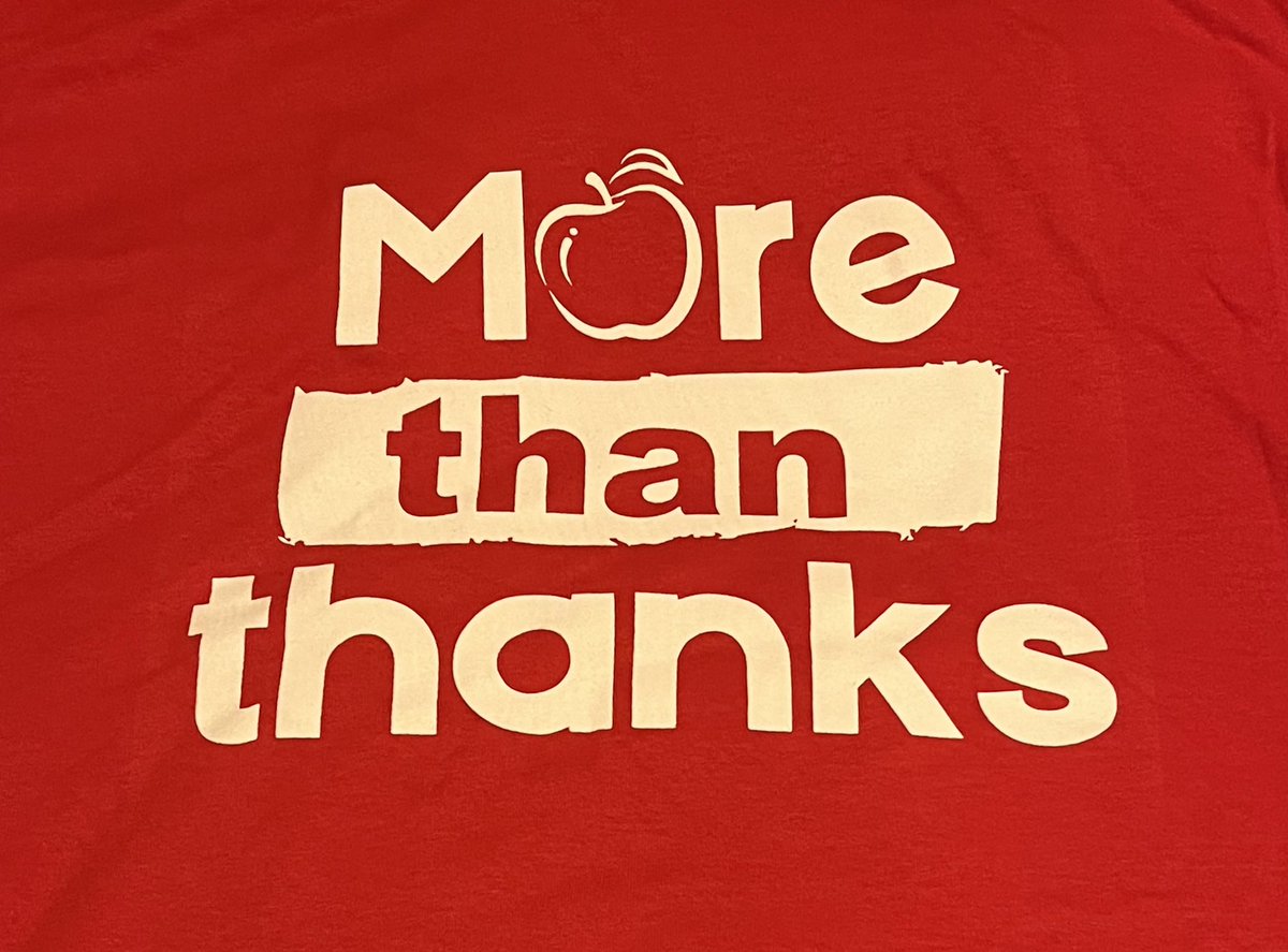 You wouldn’t treat your child like this. So why treat the person who is teaching your child like this? We deserve more. We demand more!
We deserve more than thanks!!! #Teachers #MoreThanThanks #FairTreatment