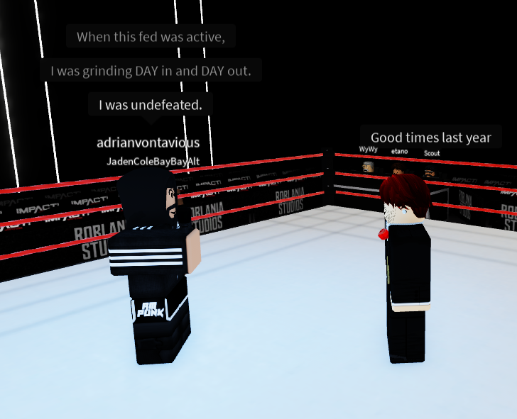 IMPACTonRblx's tweet photo. IMPACT RECAPPED:

@adrianw0ndxr made his RETURN to the Impact! Zone and DEMANDED a shot in the Digital Media Championship match, to replace the X-Division shot he never got. Korben hesitantly accepted.

(https://t.co/G2BUCu254Z) https://t.co/QnryIc5H4g