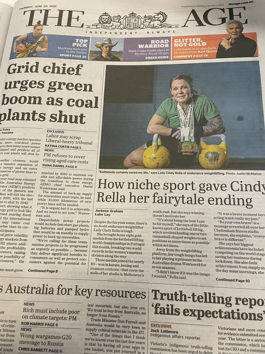 LukeLay10's tweet photo. First byline for @theage 

“How niche sport gave Cindy Rella her fairytale ending” https://t.co/z9xzfcUhjX