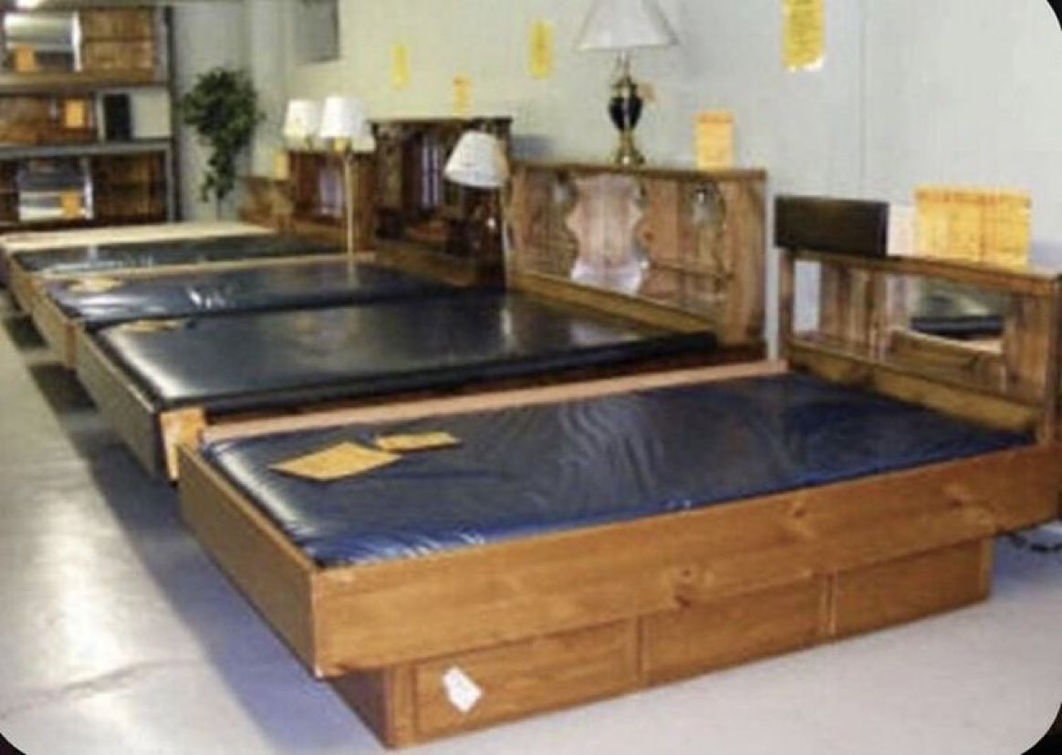 Who had a water bed?