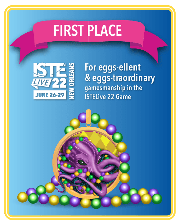 mtouceda's tweet image. So much fun participating in the #ISTELiveContest as part of #TeamOctopus🐙Made a ton of #edtech buddies, felt connected while attending #ISTEVirtually, and finished up in the #Top5. #Gamification #ISTELive #ISTEcert @iste #ISTELive22 #edtech #tosalife