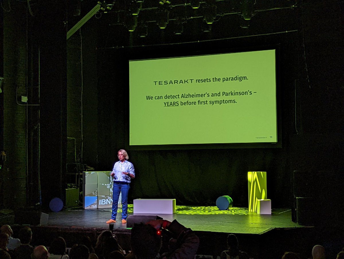 NatalieMaPhD's tweet photo. Tesarakt is enabling detection of neurodegenerative disorders years before symptoms develop using MRI and AI at @indbio demo day.

#medTech #diagnostic #digitalhealth #Alzheimers #Parkinsons #neuroscience @ferocitycap https://t.co/U1LYgU3GSt