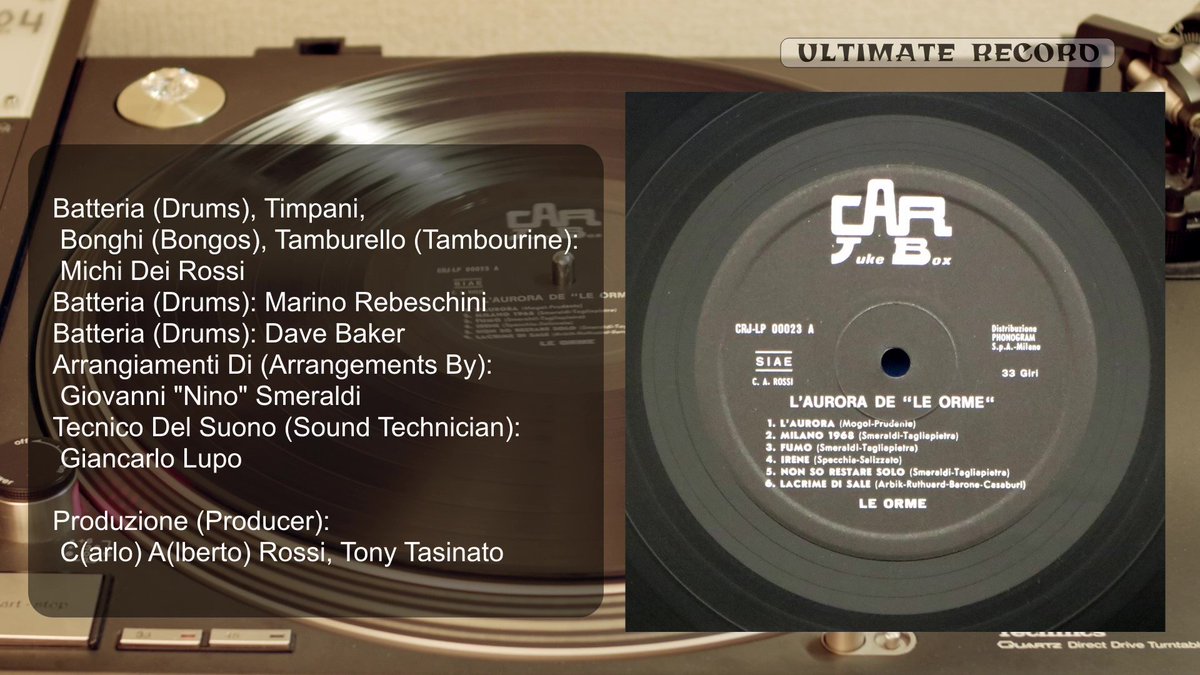 ultimate_record's tweet photo. #138 2022.07.01
Le Orme
1970 Italy
“L'Aurora” Delle Orme
Irene
Casa Mia
#CarloAlbertoRossi #Milano #CARJukeBox #MichiDeiRossi #SentiLEstateCheTorna #UnDiscoPerLEstate #TonyPagliuca #AdGloriam #DaveBaker https://t.co/xXp2wDOl5L